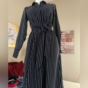 Elegant navy blue Striped Dress Tommy Hilfiger.